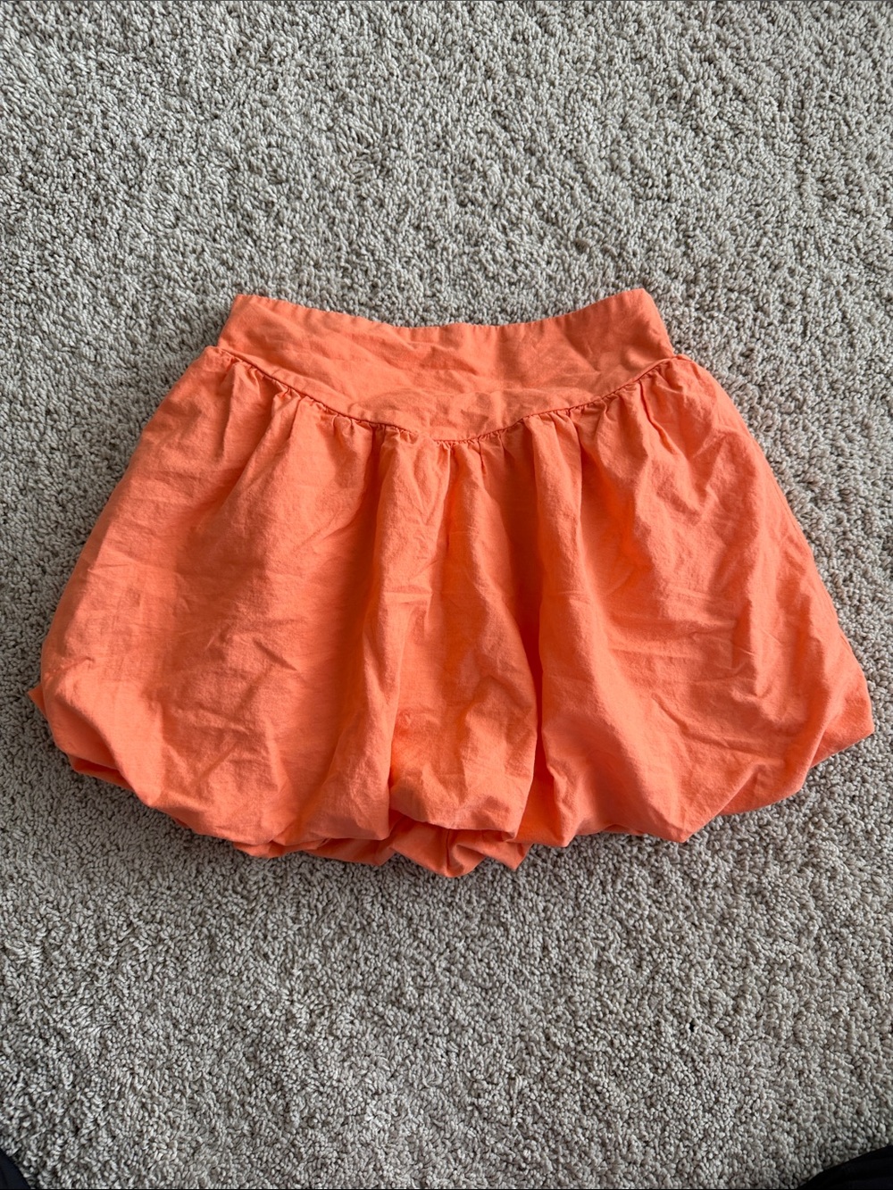NWOT GAP Bright Orange Bubble-Hem Skirt size medium